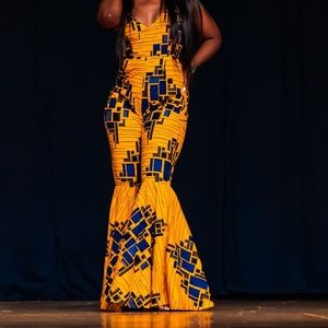 Custom Kente Jumpsuit